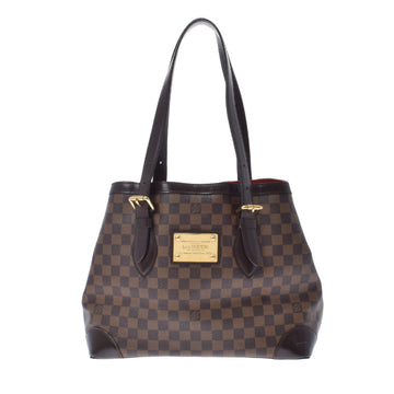 Louis Vuitton Damier Hamstead MM Brown N51204 Ladies Canvas Handbag