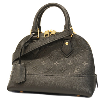 LOUIS VUITTON[3yc2566] Auth  2way Bag Monogram Implant Neo Alma BB M44829 Noir