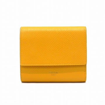 CELINE trifold wallet 10B573BEL gold metal fittings orange ladies