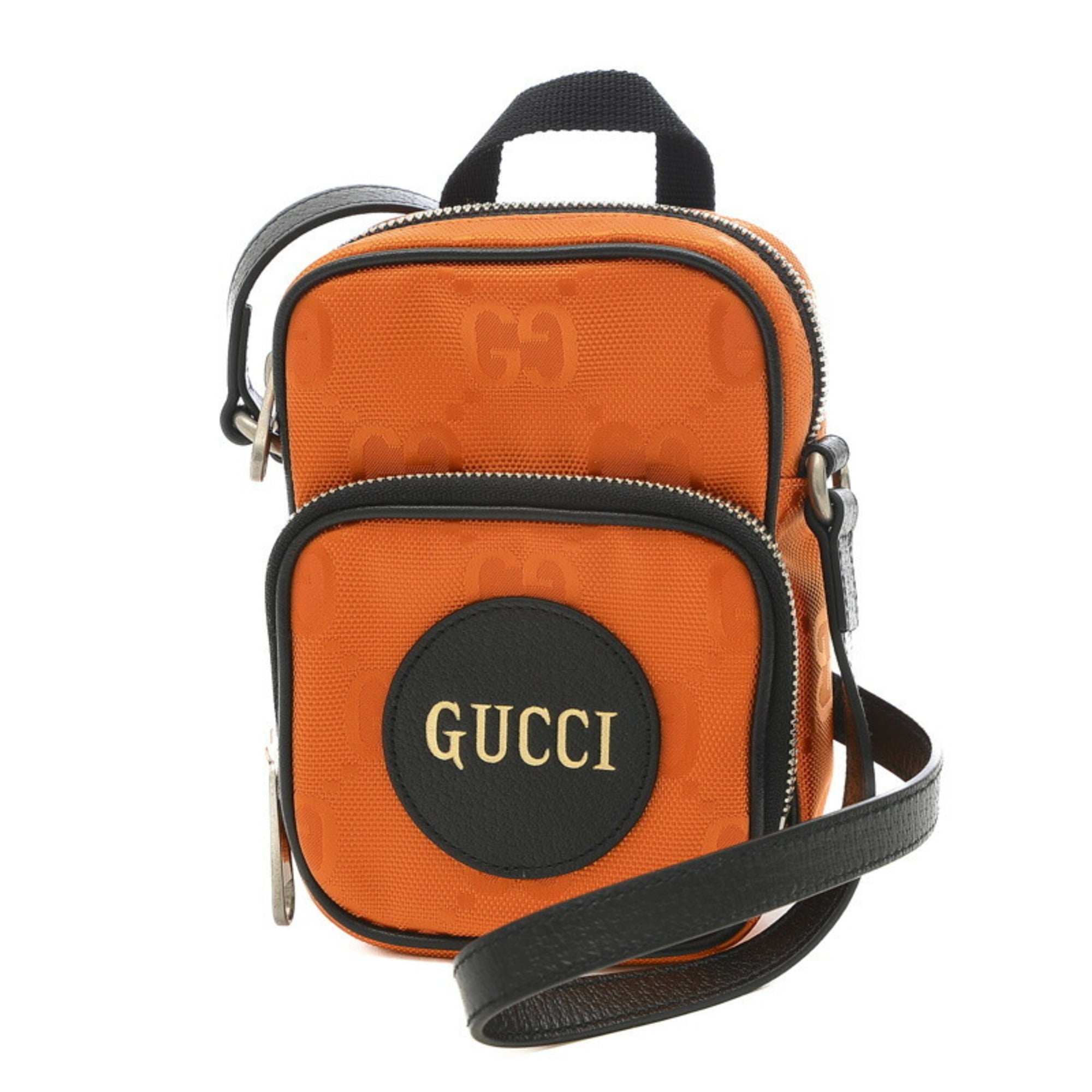 GUCCI GG Off the Grid Mini Shoulder Bag Nylon Orange 643882