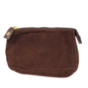 FENDIAuth  ポーチ Pouch Women's Suede Brown
