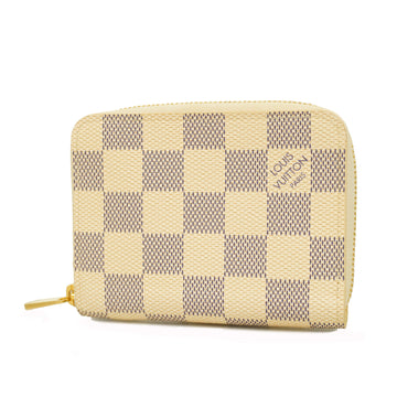 LOUIS VUITTONAuth  Damier Azur Zippy Coin Purse N63069 Women's coin Case