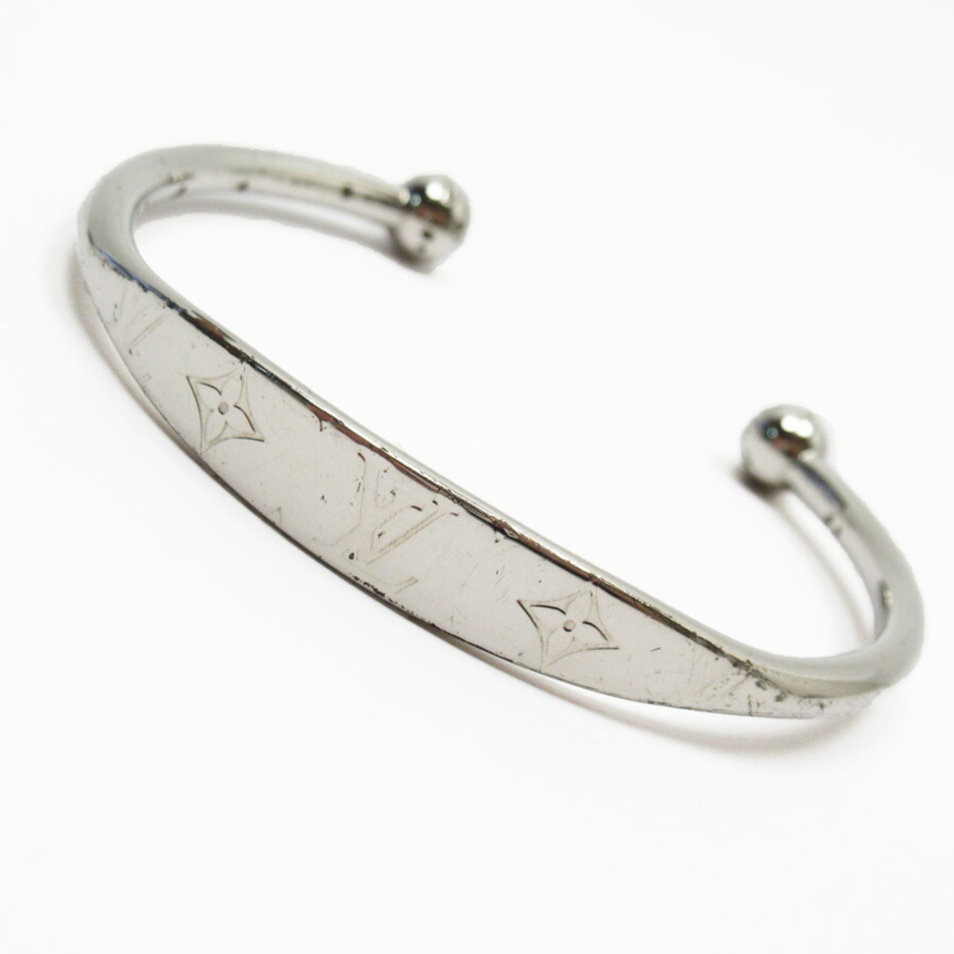 Louis Vuitton Jonk Monogram bracelet M64840 Color Silver Logo