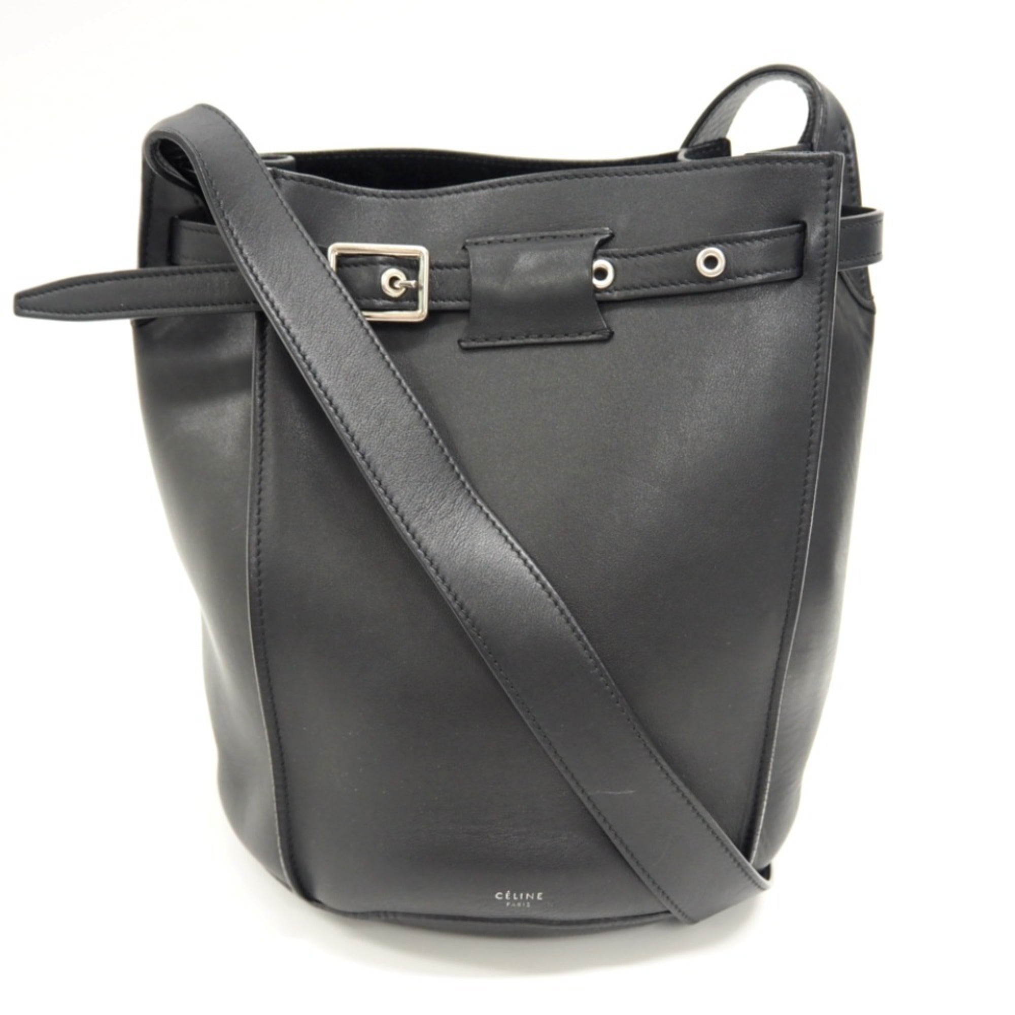 CELINE Big Bag Bucket Shoulder Black Women s