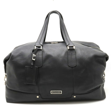 BVLGARI Urban Boston Bag Leather Black
