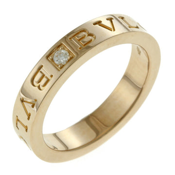 BVLGARI Ring No. 14 18K K18 Pink Gold Diamond Women's