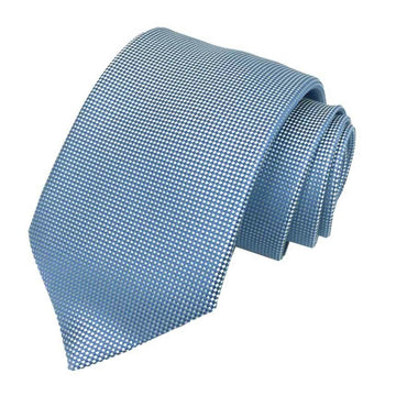 HERMES Necktie Silk Twill Tie Blue CRAVATE UNIE 8CM SAINT HONORE Men's