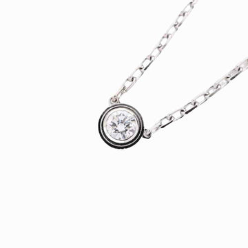 Cartier K18WG 1PD Diamanleger D'Amour Necklace Diamond K18YG