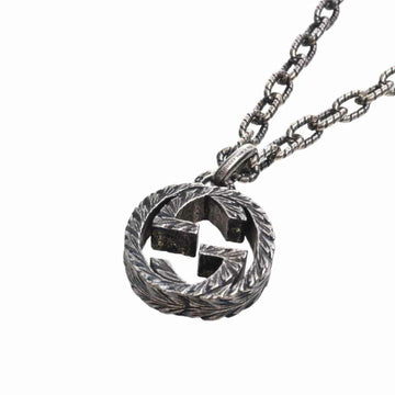GUCCI SV925 interlocking G necklace - silver