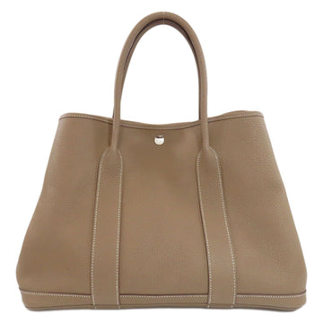 HERMES Garden PM Etoupe Tote Bag Taurillon Ladies