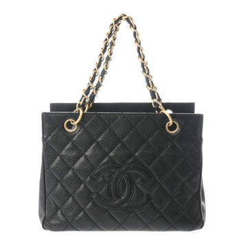 CHANEL PST Petit Tote Black Matte A18004 Women's Caviar Skin Handbag