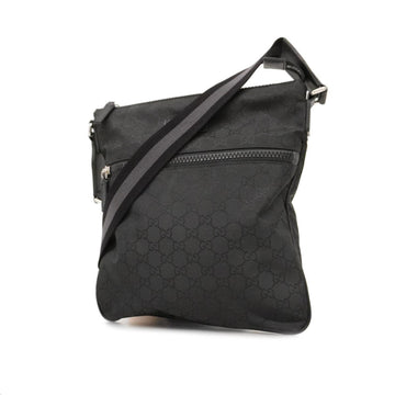 GUCCI Shoulder Bag GG Nylon 509639 Black Men Women