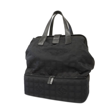 CHANEL[3xc2178] Auth  Handbag New Travel Nylon Black