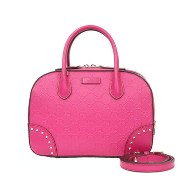 Gucci Shoulder Bag Handbag Pink Ladies