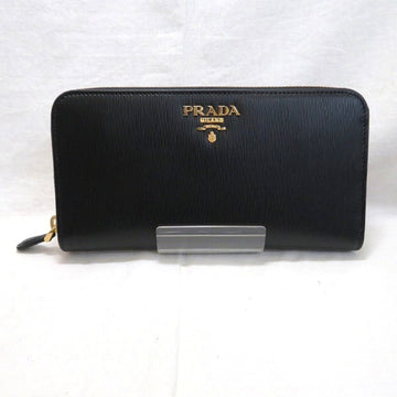 PRADA Saffiano 1Ml506 black round zipper wallet long unisex product