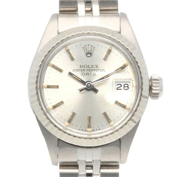 ROLEX Date Oyster Perpetual Watch Stainless Steel 6917 Automatic Winding Women's