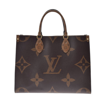 Louis Vuitton Monogram Giant On The Go MM Brown M45321 Unisex Canvas Tote Bag