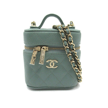 CHANEL Mini vanity Blue Caviar Skin [Grained Calf] AP2503