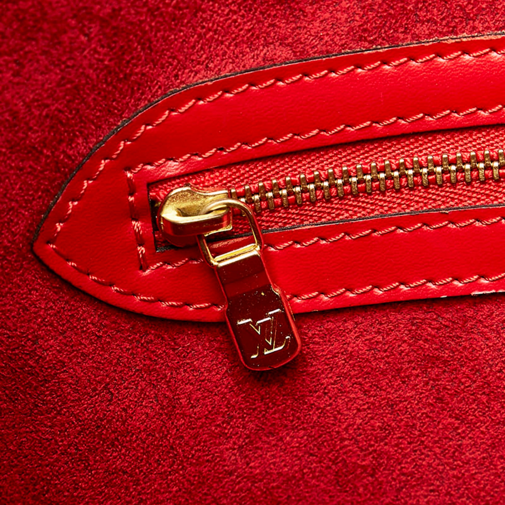 Louis Vuitton Epi Lussac Shoulder Bag M52287 Castilian Red Leather