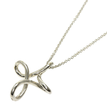 TIFFANY Open Cross Necklace Silver Ladies &Co.