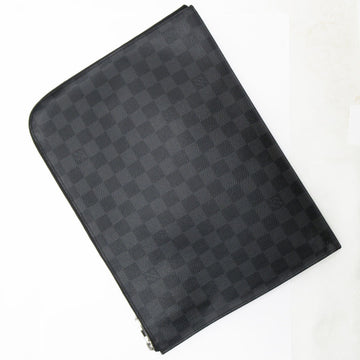 LOUIS VUITTON Clutch Bag Document Damier Graphite Pochette Joule GM Canvas Men's N41501