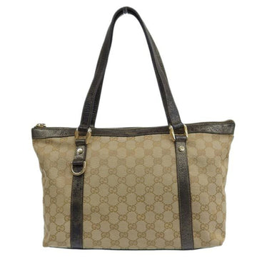 GUCCI GG Canvas Tote Bag 141470 Beige Women's