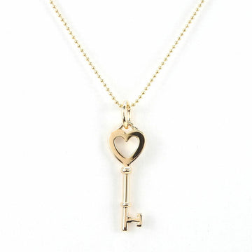 TIFFANY necklace pendant heart key 750PG K18 gold pink ladies ＆Co. jewelry accessories