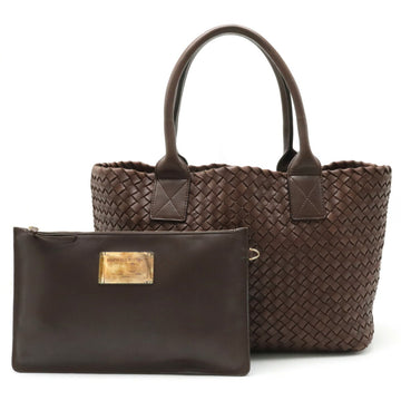 BOTTEGA VENETA Intrecciato Hippo PM Tote Bag Shoulder Leather Dark Brown Limited to 250 pieces 141498