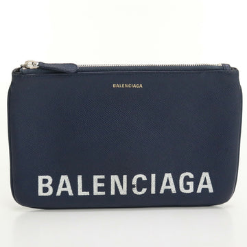 BALENCIAGA Pouch Ville 545773 Clutch Bag Leather Unisex