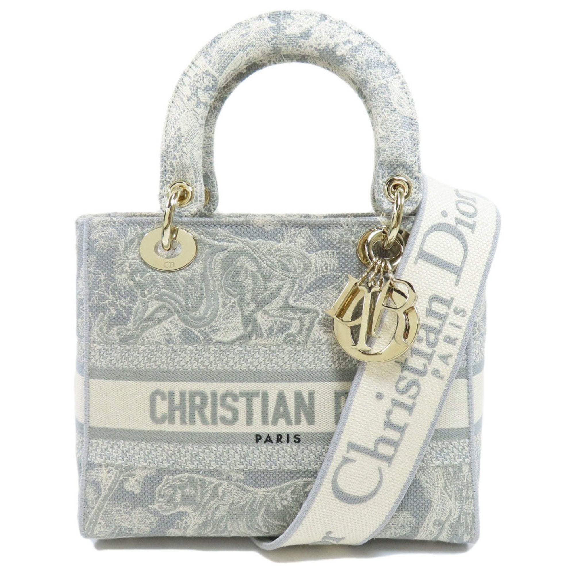 Lady dior cheap fabric bag