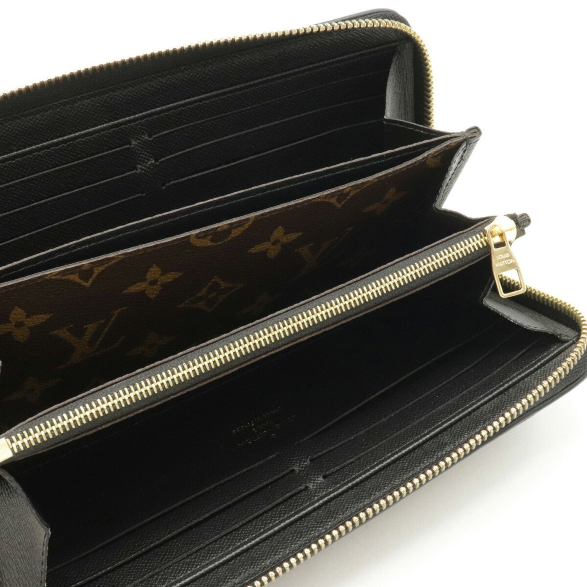 Louis Vuitton LOUIS VUITTON Monogram Zippy Retiro Round Long Wallet Noir  M61855