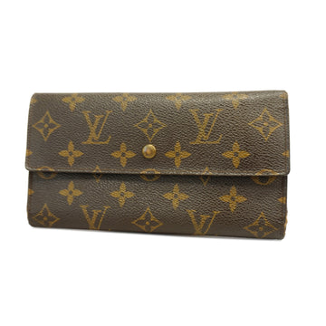 LOUIS VUITTONAuth  Monogram Porto Tresor International M61215 Unisex Long Wallet