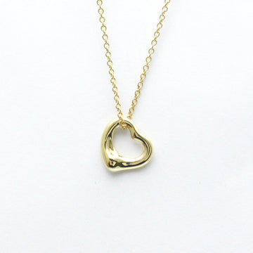 TIFFANY Open Heart Yellow Gold [18K] Women,Men Pendant Necklace