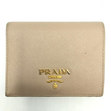 PRADA Saffiano Metal Bifold Wallet Pink