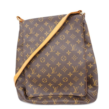 LOUIS VUITTON Shoulder Bag Monogram Musette M51256 Brown Ladies