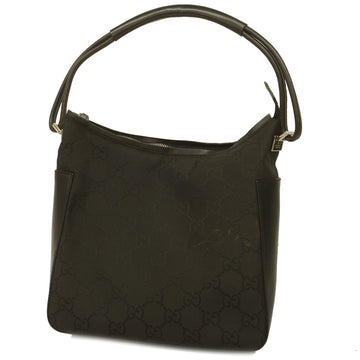 GUCCIAuth  Shoulder Bag GG Nylon 001 3766 Black