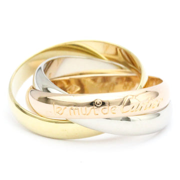 CARTIERPolished  Trinity Ring #51 TriColor 18K YG PG WG 750 Ring BF561750
