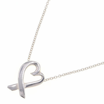 TIFFANY Necklace Paloma Picasso Loving Heart SV Sterling Silver Pendant Women's &CO