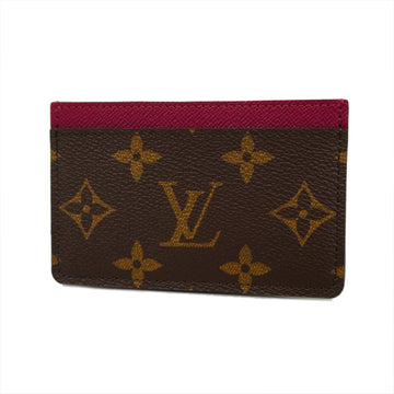 LOUIS VUITTONAuth  Monogram Porte Cartes Simple M60703 Card Case