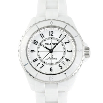 CHANEL J12 Caliber 12.1 38mm H5700 White Dial Watch Men's