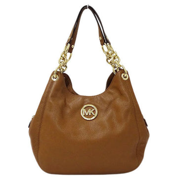 MICHAEL KORS bag Lady's tote chain Thoth shoulder leather brown