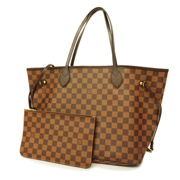 LOUIS VUITTON Tote Bag Damier Neverfull MM N41358 Ebene Women's