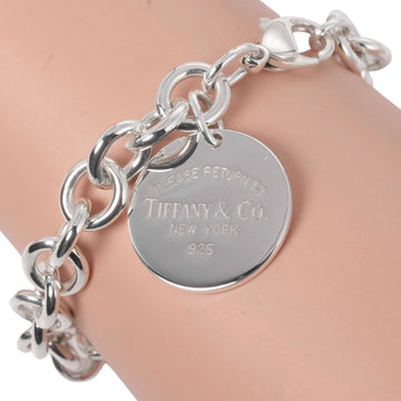 TIFFANY Return Toe Round Tag Bracelet Silver 925 &Co. Women's