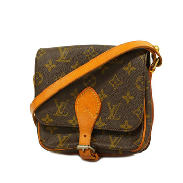 LOUIS VUITTON Shoulder Bag Monogram Mini Cartociere M51254 Brown Ladies