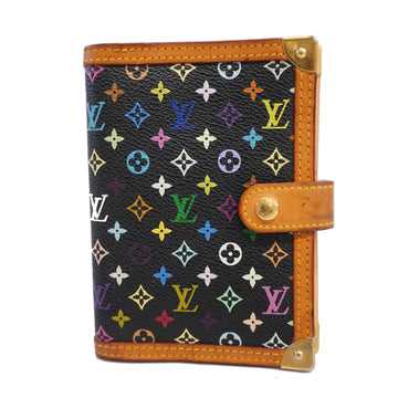 LOUIS VUITTONAuth  Monogram Multicolore Planner Cover Noir Notebook Cover R20895