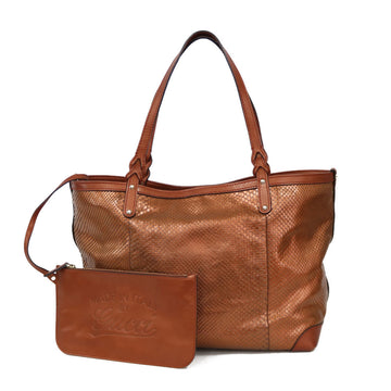 Gucci Shoulder Bag Bronze Brown Ladies
