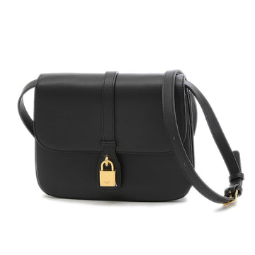 Celine Medium Taboo Shoulder Bag Leather Black 196583