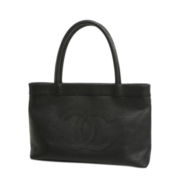 CHANELAuth  Tote Bag Women's Caviar Leather Black