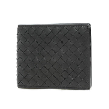 BOTTEGA VENETA Intrecciato Bifold Wallet Leather Black 193642