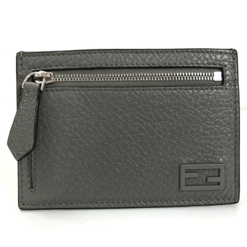 FENDI card case FF baguette coin pass 7M0310 leather men's